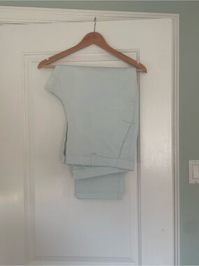 Gap cotton girlfriend khaki pants in light blue/green, size 18